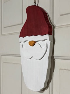 Whimsical Christmas Gnome Door Hangers- Deep Red - Medium
