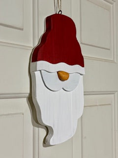 Whimsical Christmas Gnome Door Hangers- Deep Red - Medium