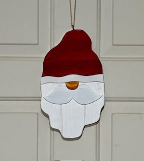 Whimsical Christmas Gnome Door Hangers- Deep Red - Medium